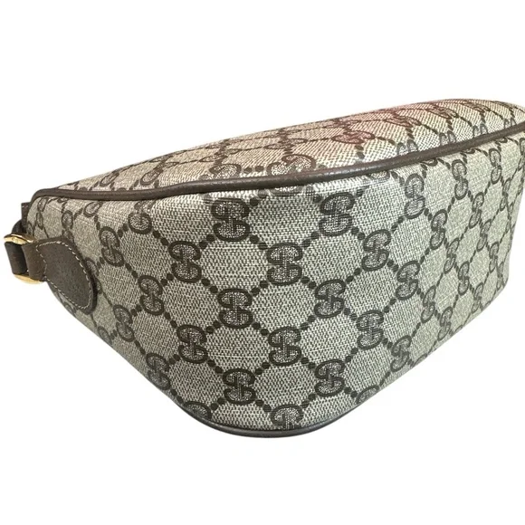 Gucci Brown vintage pvc crossbody bag - Picture 5 of 12